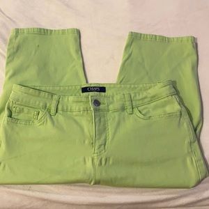 Chaps lime green Capri